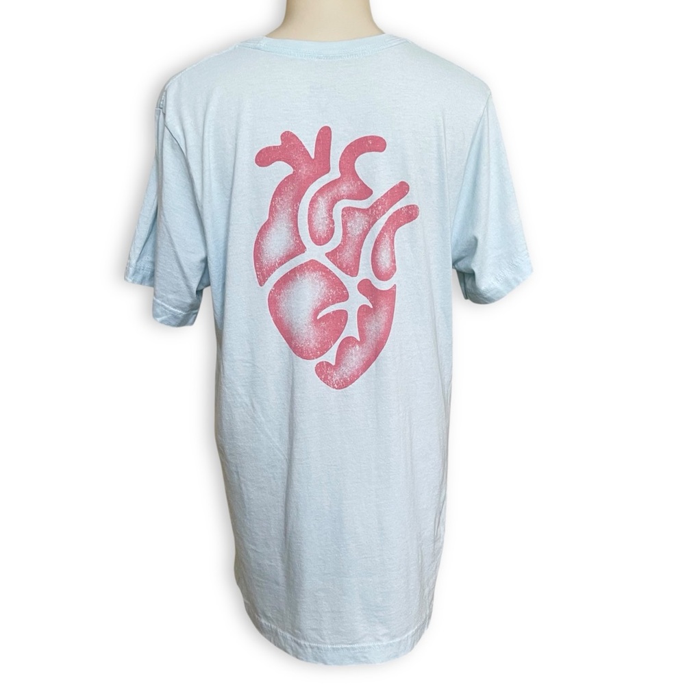 Eliano Austin TX Corazon Heart Graphic Lighweight Unisex Tee Short Sleeve TShirt